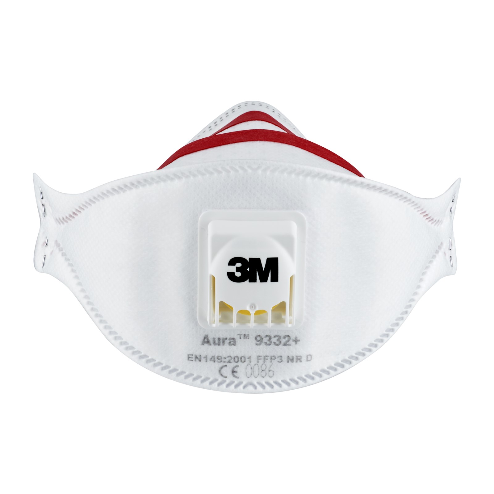 3M™ Aura™ Maske für Dämmstoffe und Hartholz 9332+, FFP3, mit Ventil, 2 pro Packung