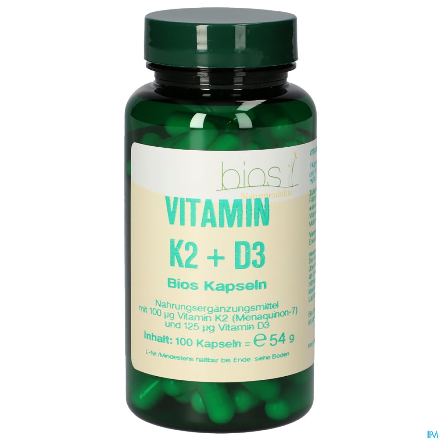 Bios Vitamin K2+d3 100 Kapseln
