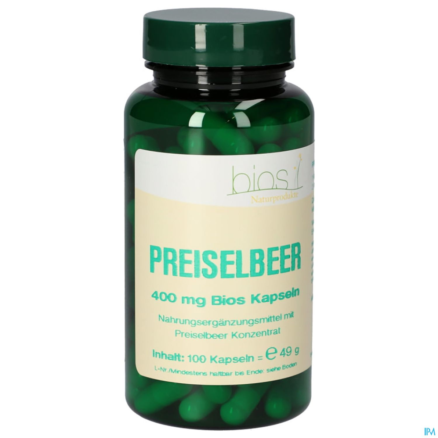 Bios Preiselbeer 400mg 100 Kapseln