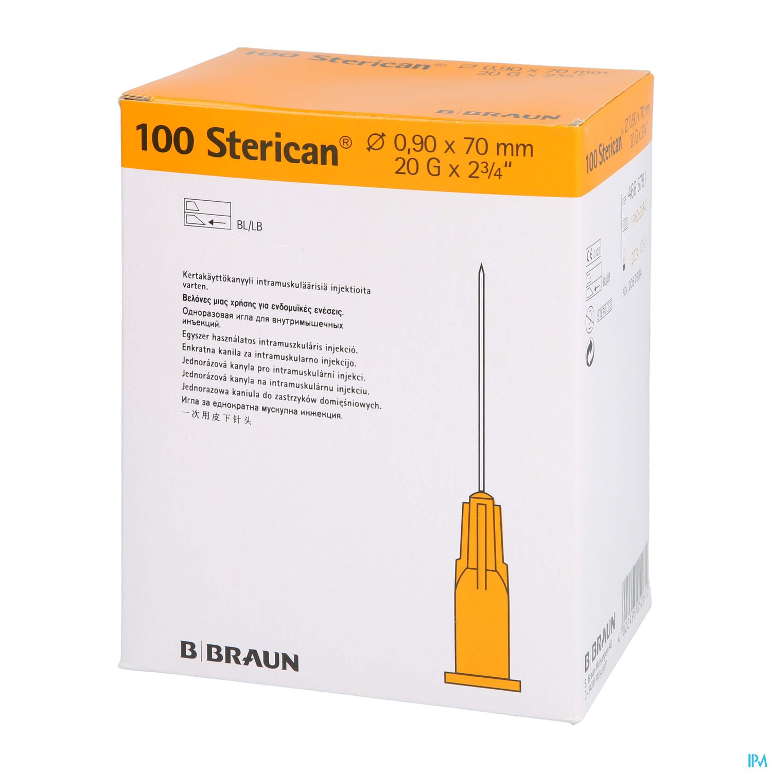 Injektionsspritzen U.zubeh. Einmalkanuelen Braun/sterican/tief-intr G20x2 3/4 0,90x70mm 46657 100st