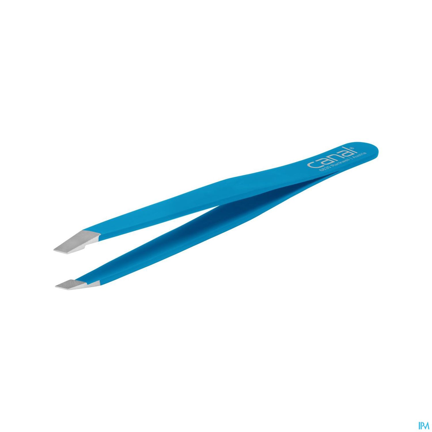 Pinzetten Canal Rostfrei/schraeg 9cm Blau 2013- 1st