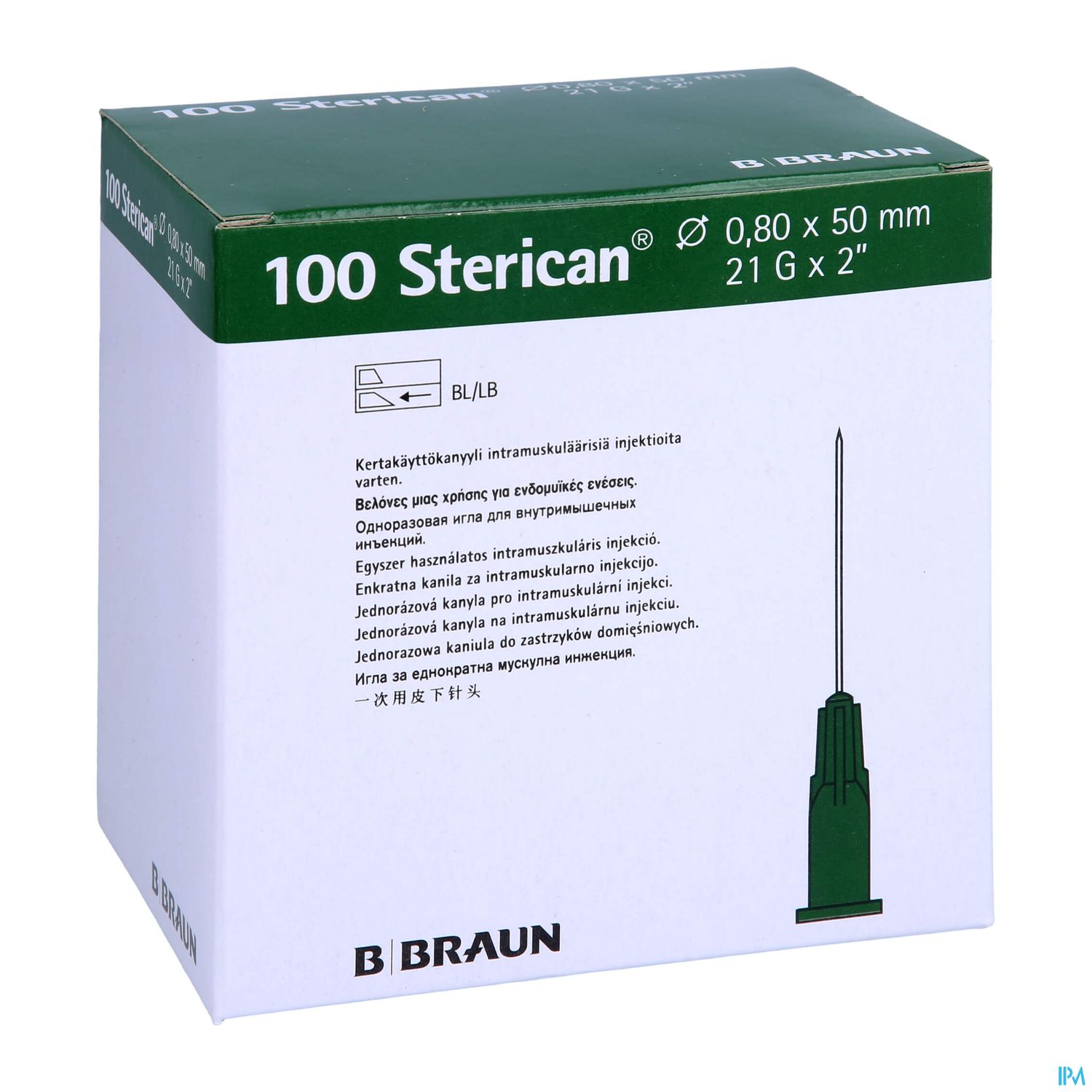 Injektionsspritzen U.zubeh. Einmalkanuelen Braun Sterican Intramusk G21x2 0,80x50mm 46655 100st