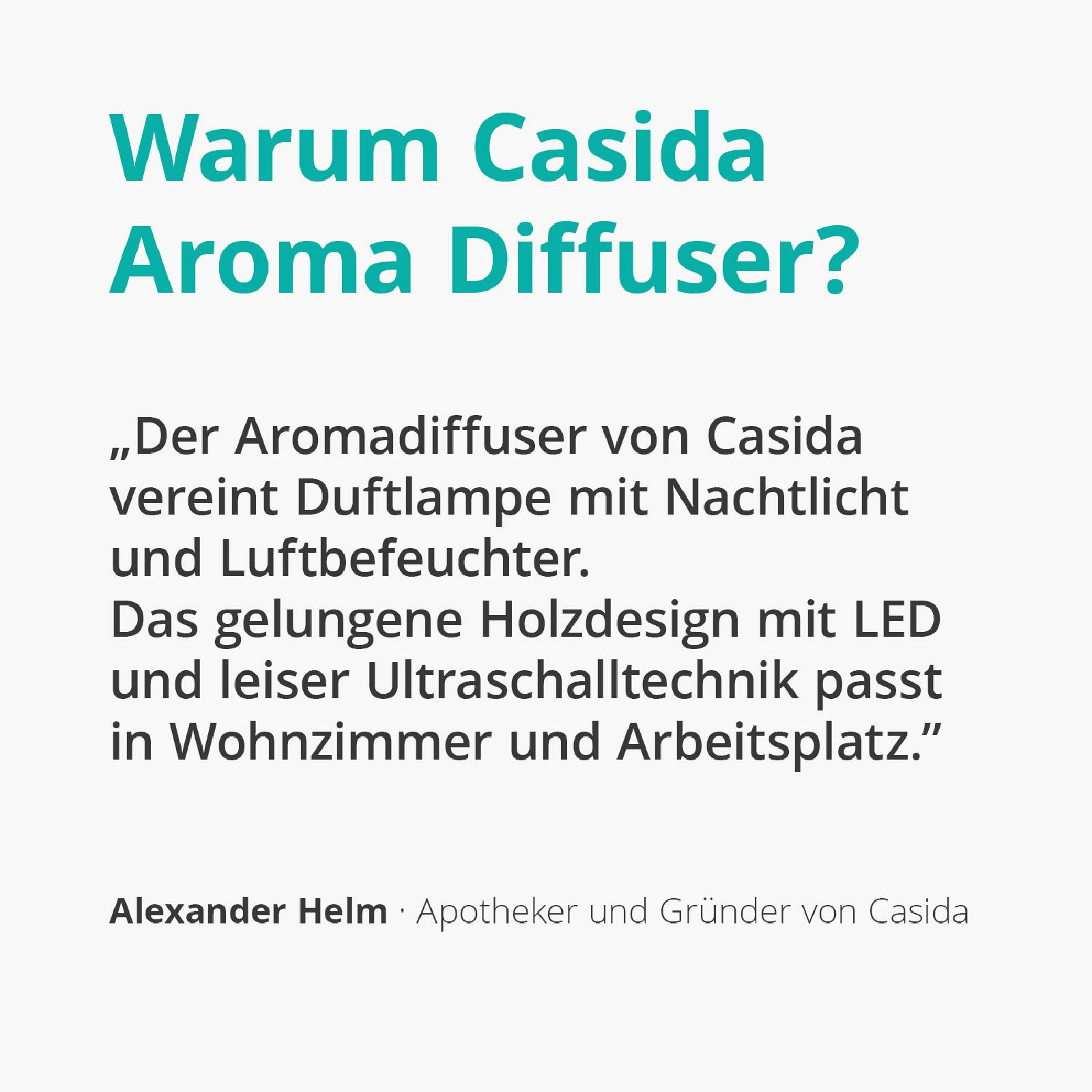 Aroma Diffuser in Holzoptik mit LED
