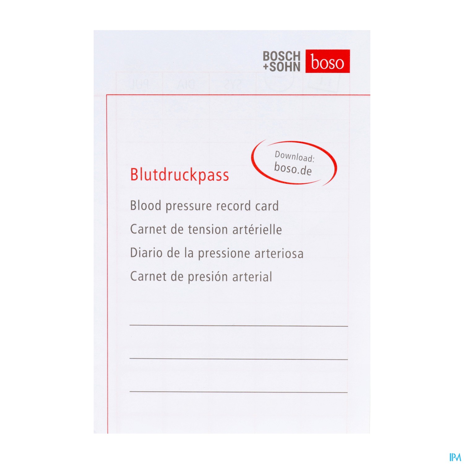 Blutdruckpass Boso 1st