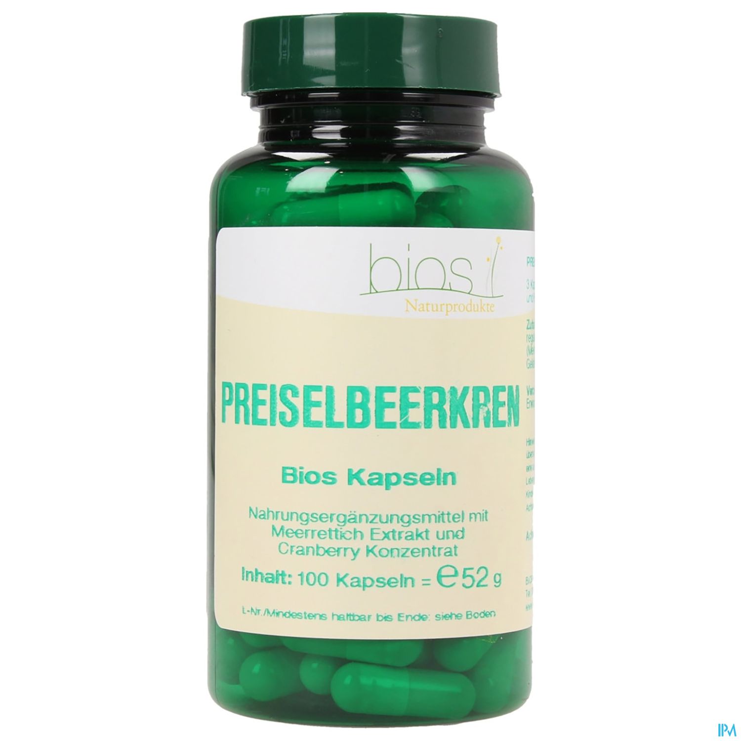 Bios Preiselbeerkren 100 Kapseln