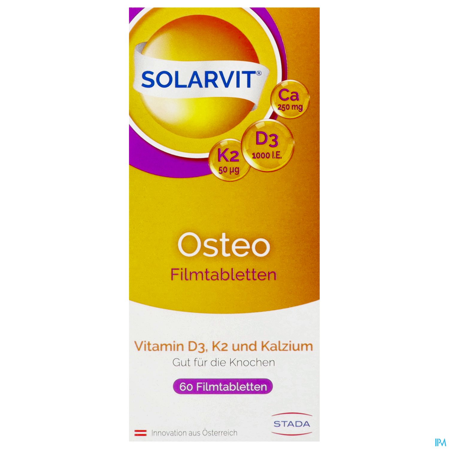 D3 Tabl Solarvit K2 Ca Osteo 60st