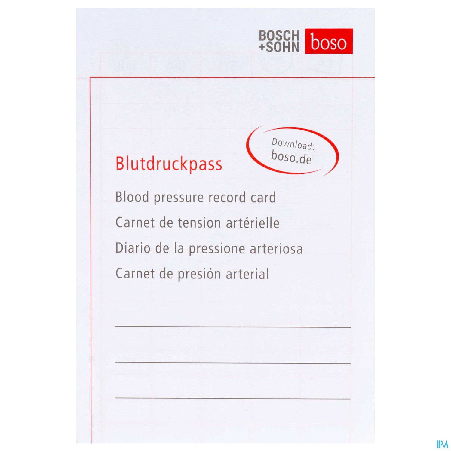 Blutdruckpass Boso 1st