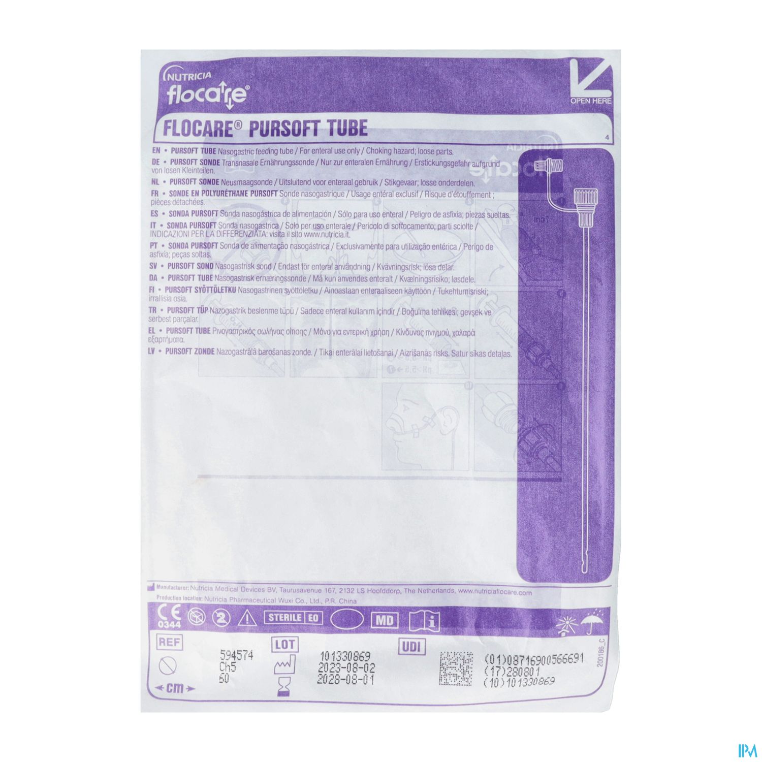 Ernaehrungssonde Flocare Pur/soft/m Enfit Ch 5/ 60cm 10st