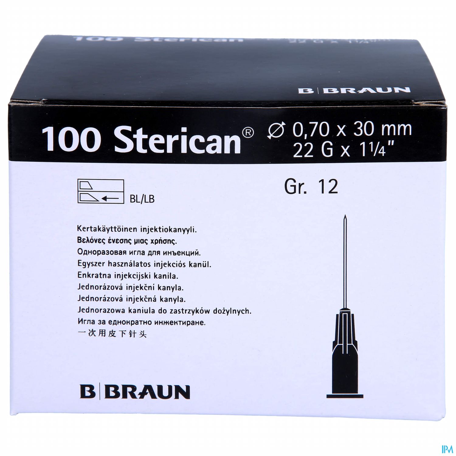 Injektionsspritzen U.zubeh. Einmalkanuelen Sterican Standard Gr12 G22x1 1/4 0,7x 30mm 46576 100st