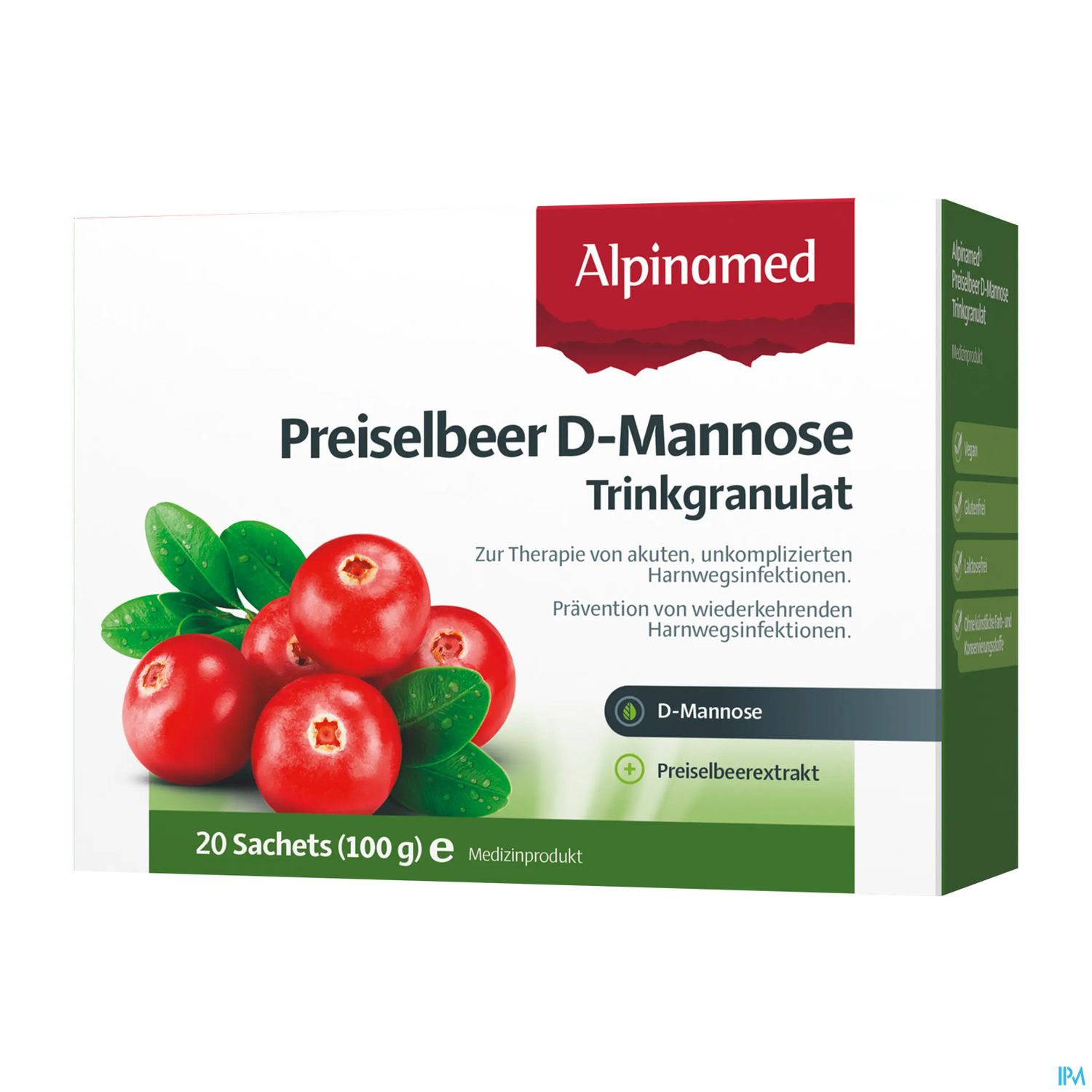 D-mannose Trinkgranulat -alpinamed Preiselbeer Sachets 60st
