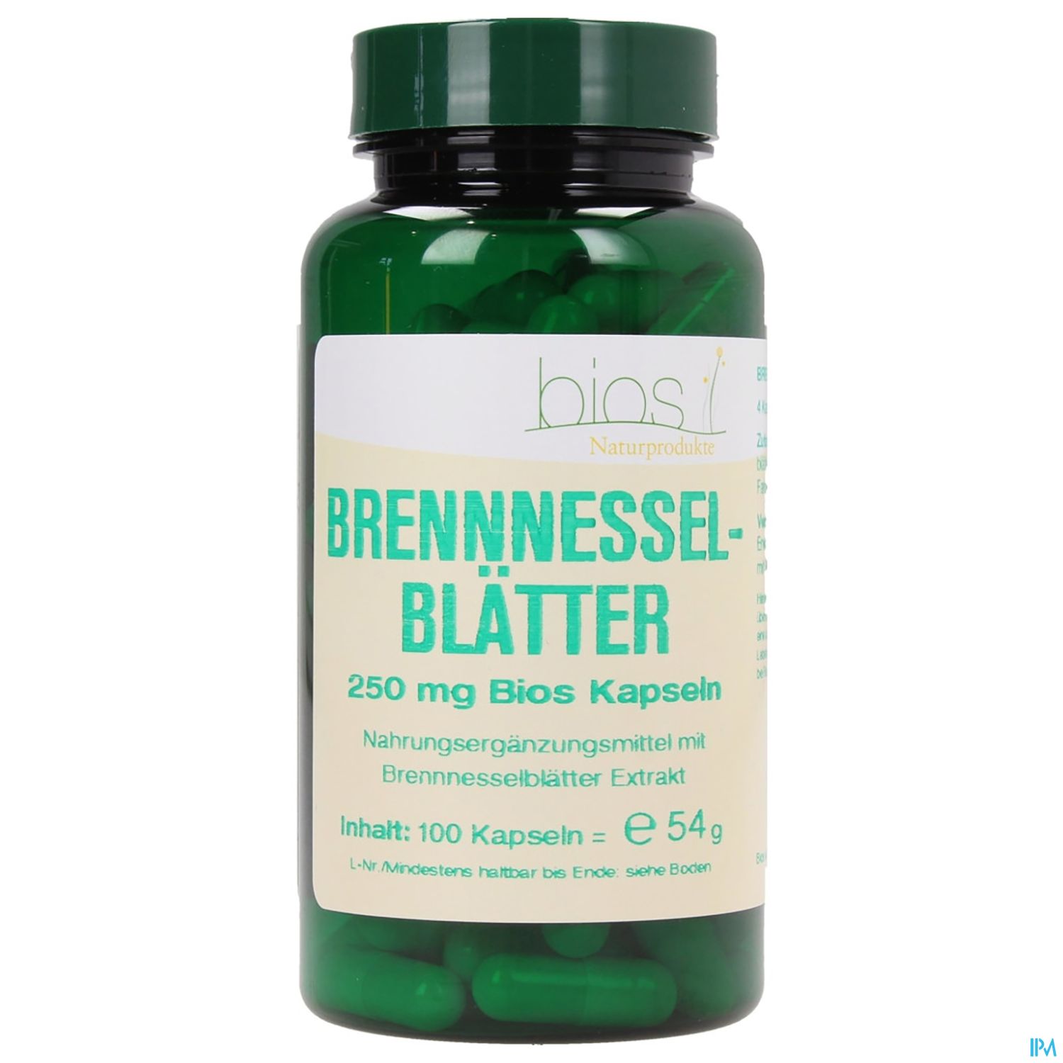 Bios Brennesselblätter 250mg 100 Kapseln
