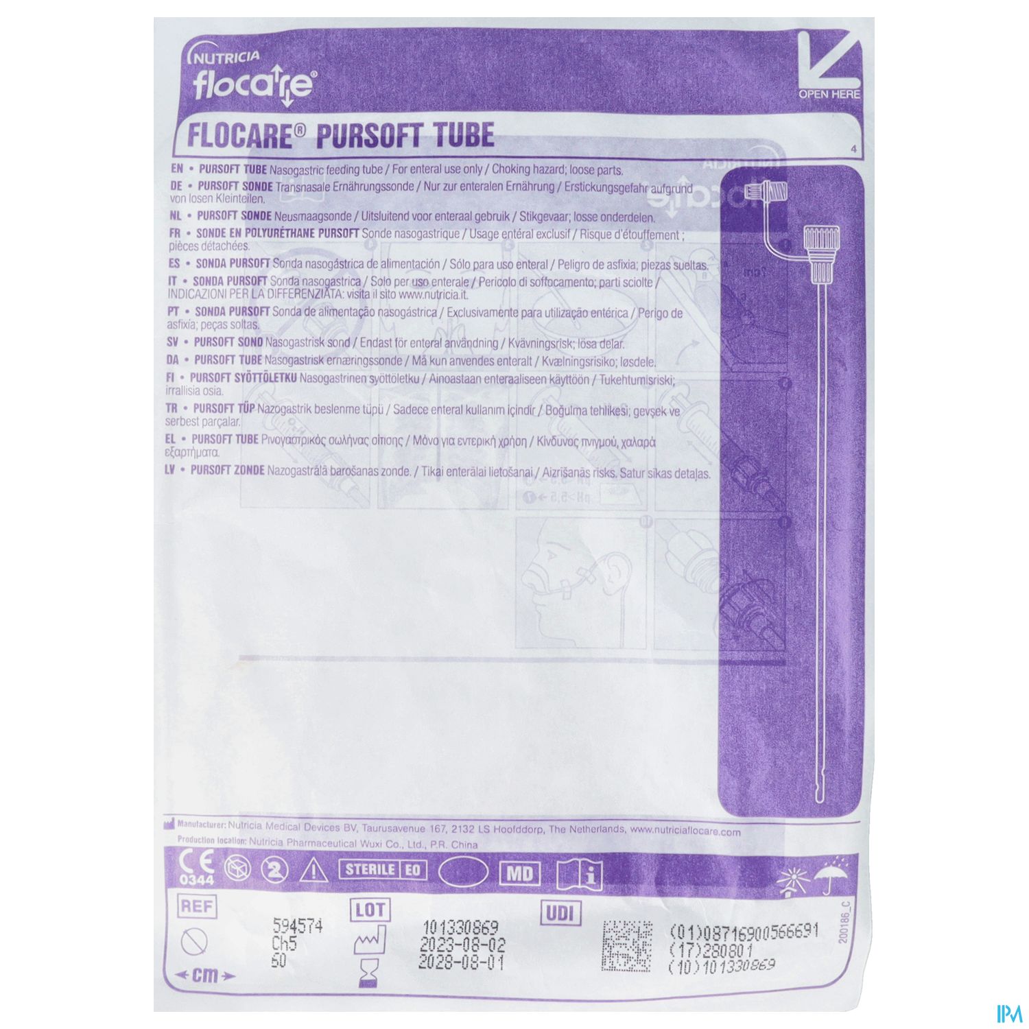 Ernaehrungssonde Flocare Pur/soft/m Enfit Ch 5/ 60cm 10st