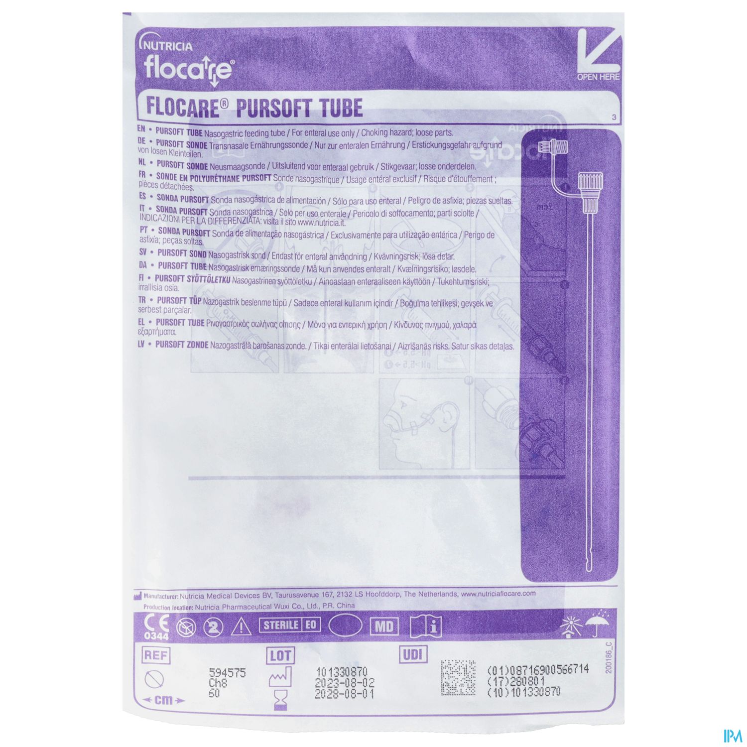 Ernaehrungssonde Flocare Pur/soft/m Enfit Ch 8/ 60cm 10st