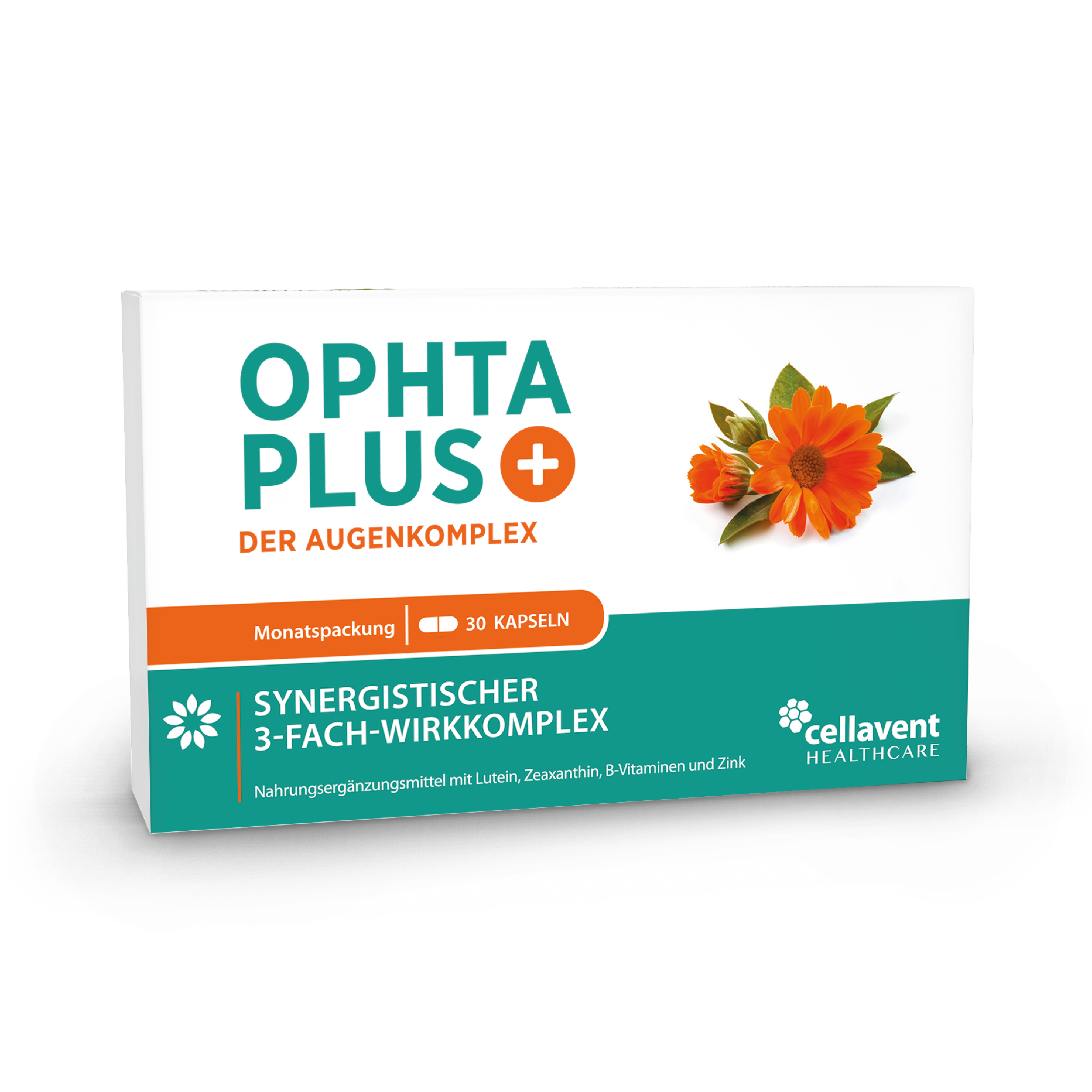 Augenvitamine – Augenkomplex der Carotinoide Lutein & Zeaxanthin, B-Vitamine und Zink – 30 Kapseln