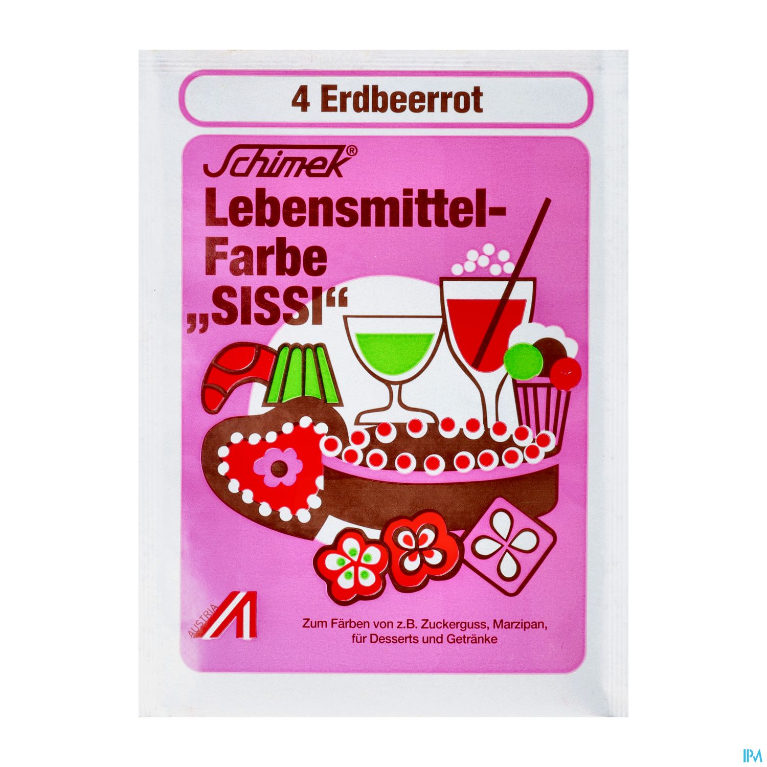 Schimek Lebensmittelfarbe Nr 4 Erdbeerrot 4g