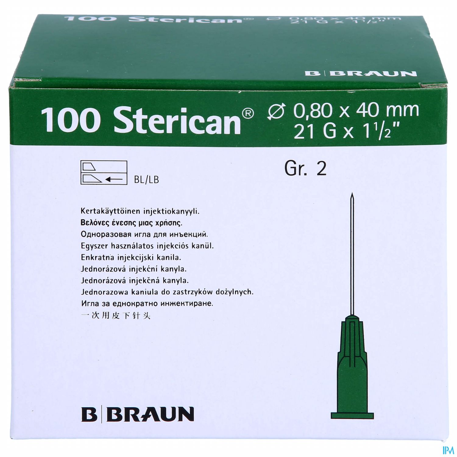 Injektionsspritzen U.zubeh. Einmalkanuelen Sterican/standard Gr2 G21x1 1/2 0,8x40mm 46575 100st