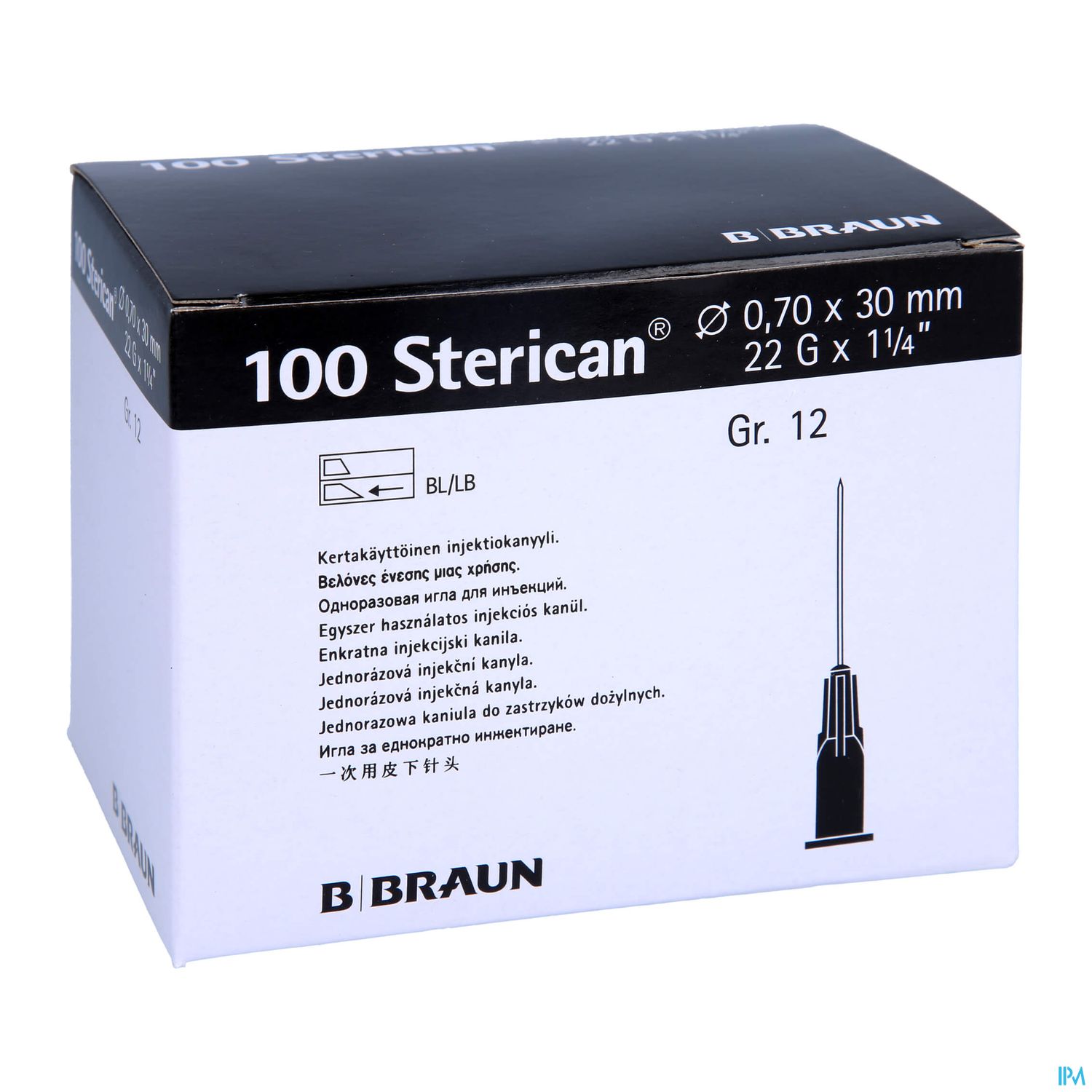 Injektionsspritzen U.zubeh. Einmalkanuelen Sterican Standard Gr12 G22x1 1/4 0,7x 30mm 46576 100st