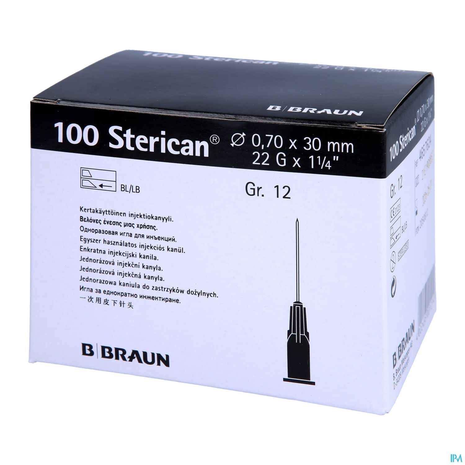 Injektionsspritzen U.zubeh. Einmalkanuelen Sterican Standard Gr12 G22x1 1/4 0,7x 30mm 46576 100st
