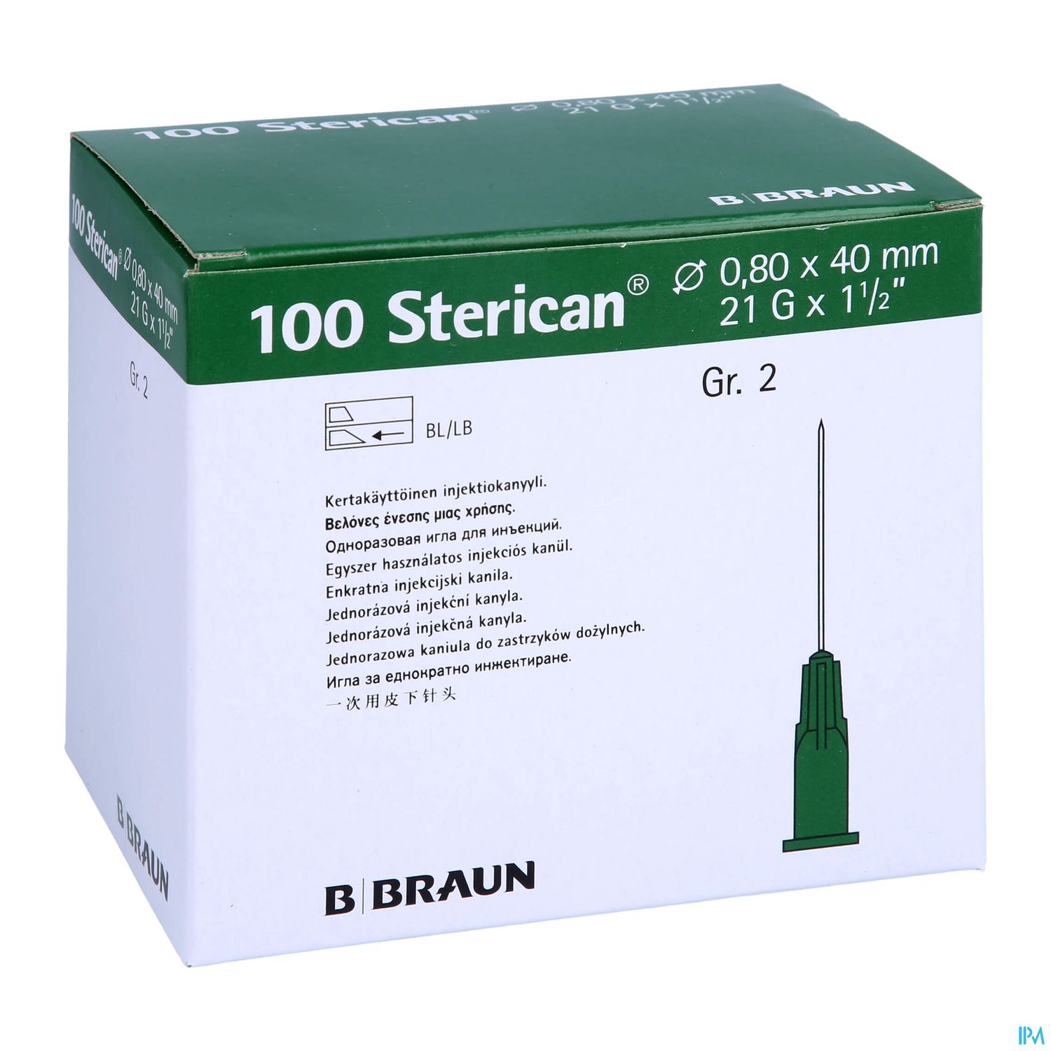 Injektionsspritzen U.zubeh. Einmalkanuelen Sterican/standard Gr2 G21x1 1/2 0,8x40mm 46575 100st