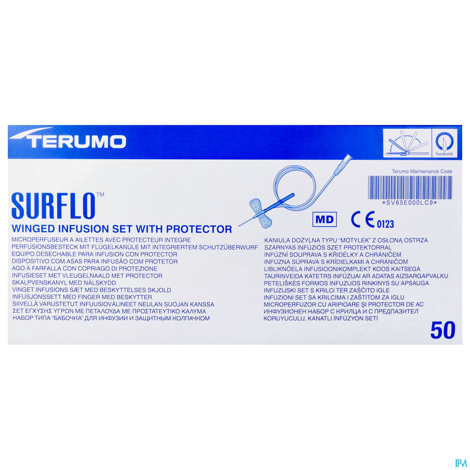 Injektionsspritzen U.zubeh. Butterfly/safety Perfusionsbesteck Surshield/surflo 25g 0,5x 50st