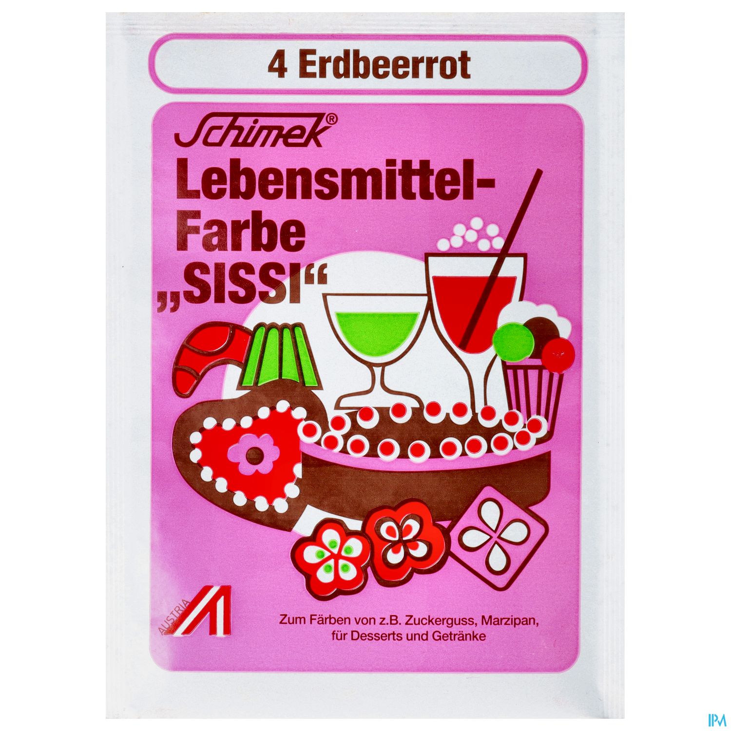 Schimek Lebensmittelfarbe Nr 4 Erdbeerrot 4g