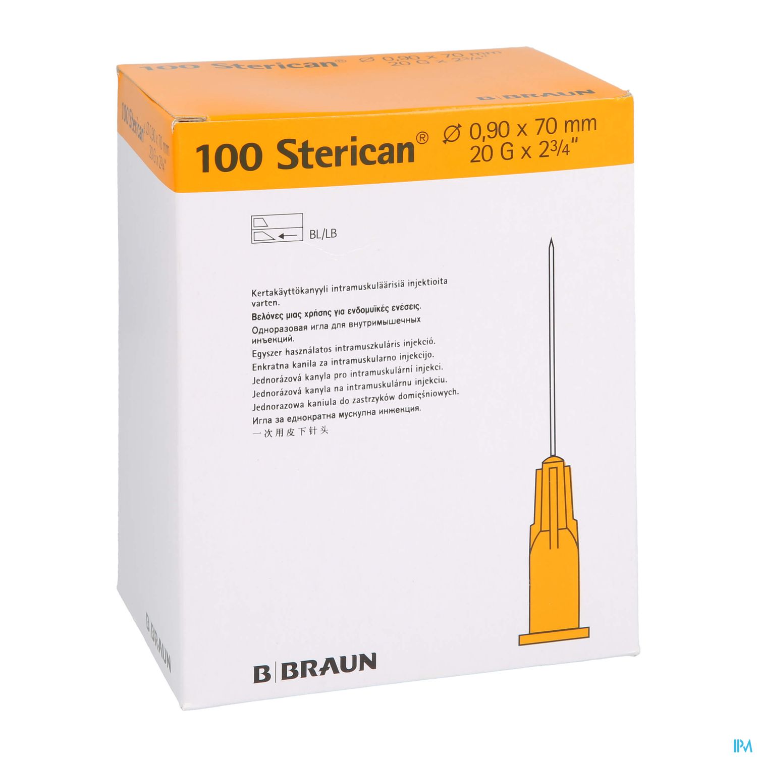 Injektionsspritzen U.zubeh. Einmalkanuelen Braun/sterican/tief-intr G20x2 3/4 0,90x70mm 46657 100st