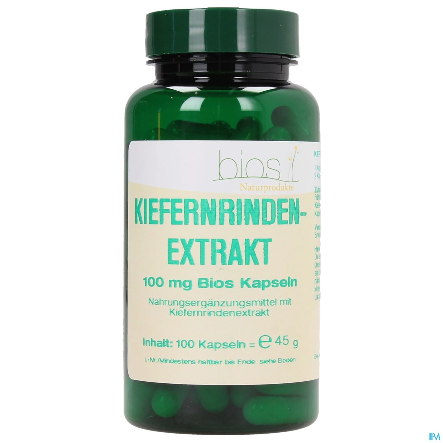 Bios Kiefernrindenextrakt 100mg 100 Kapseln