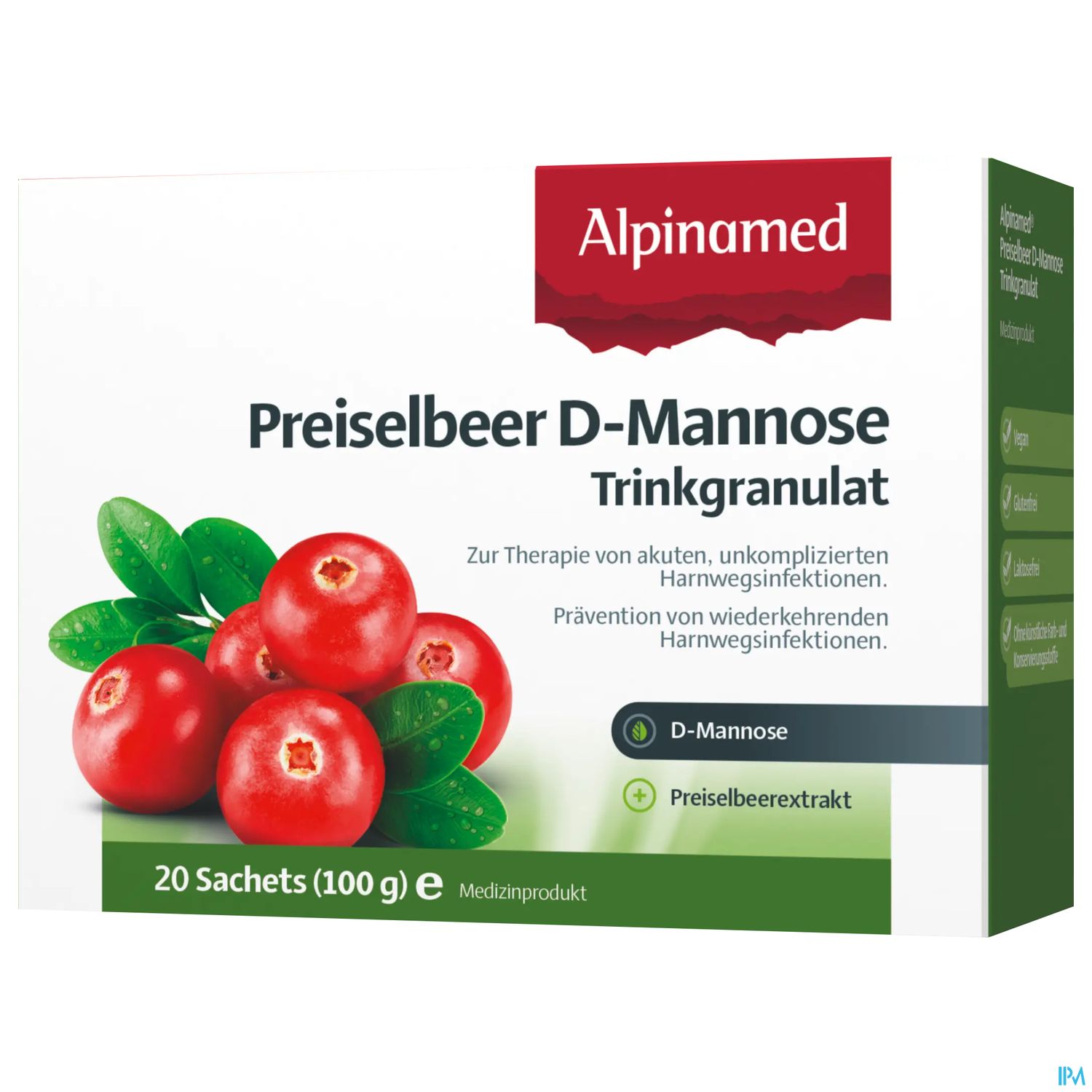 D-mannose Trinkgranulat -alpinamed Preiselbeer Sachets 60st