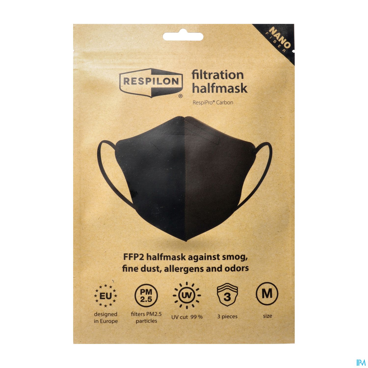 Schutzmasken Ffp2/respipro/nanofaser Carbon Medium 3st