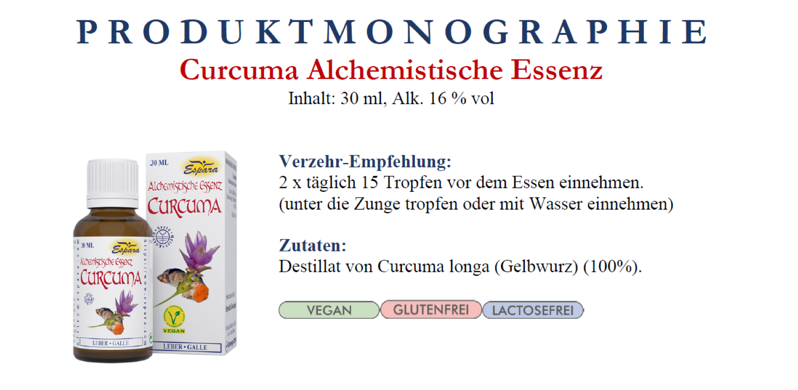 Espara Curcuma Alchemistische Essenz