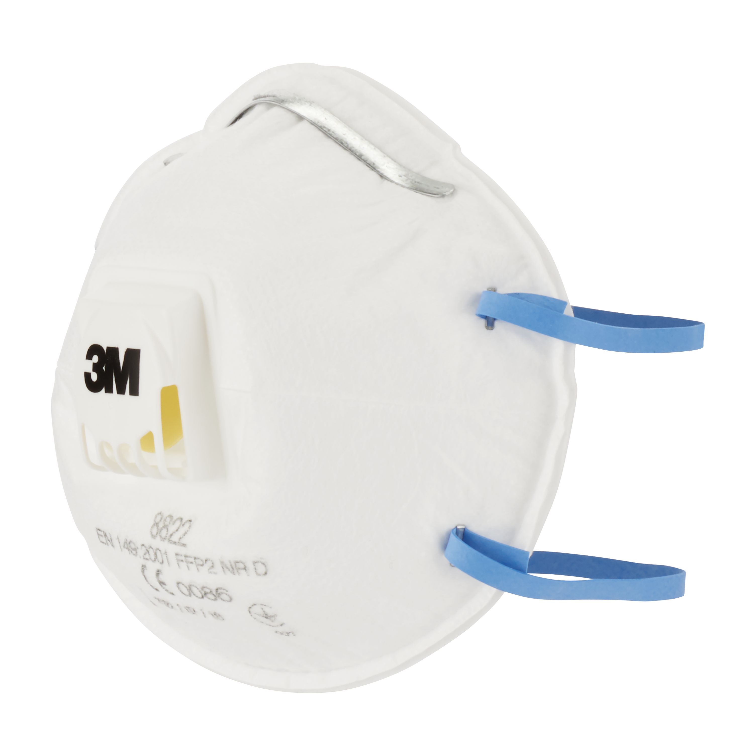 3M™ Maske für Hand- und Maschinenschleifen, FFP2, mit Ventil, 3 pro Packung