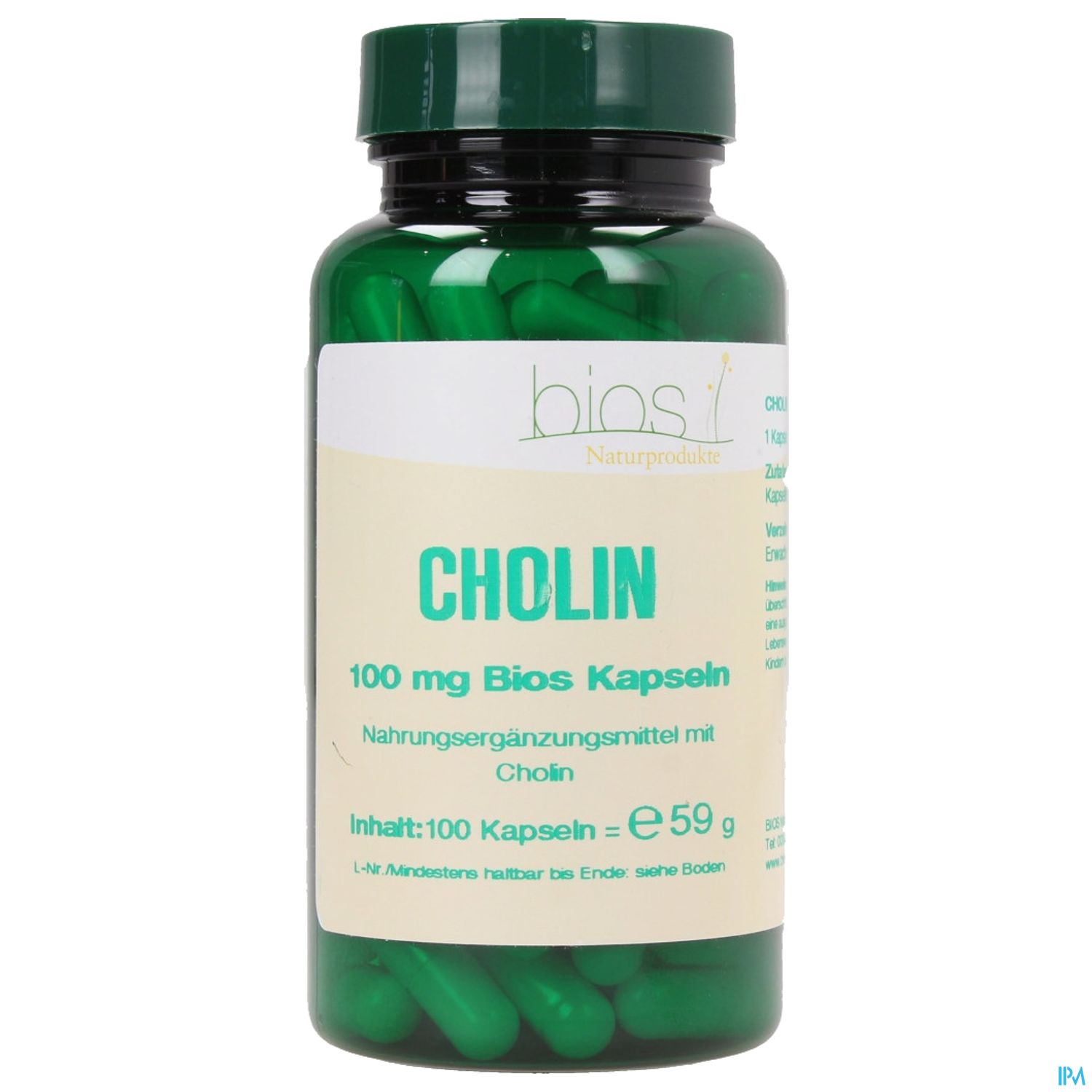 Bios Cholin 100mg 100 Kapseln