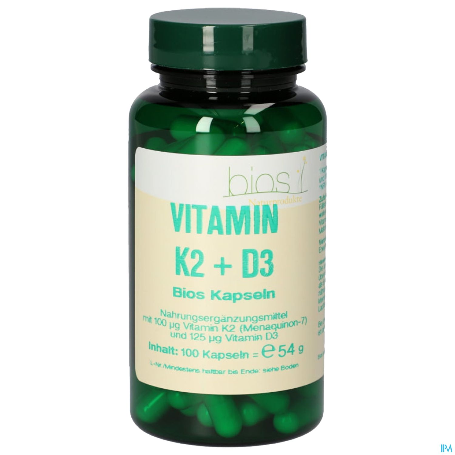 Bios Vitamin K2+d3 100 Kapseln