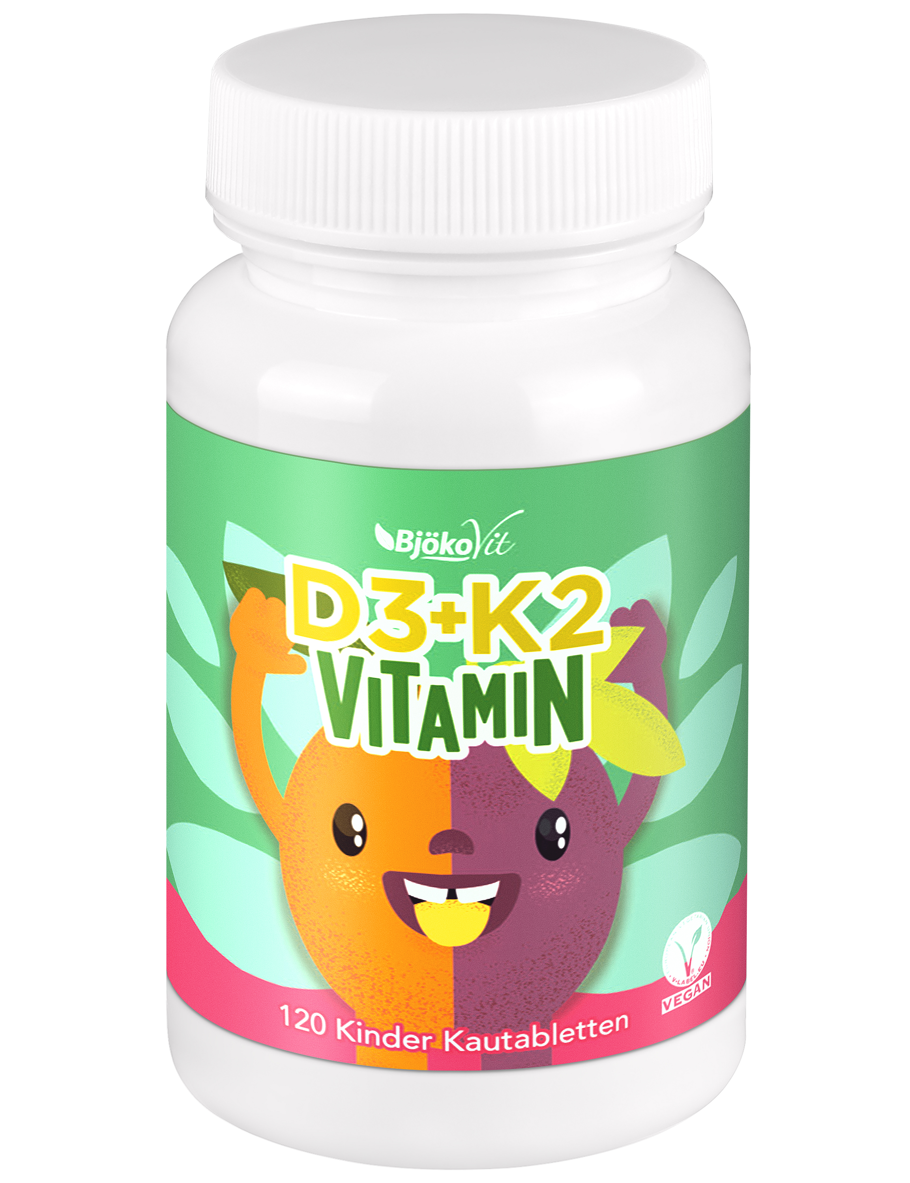 BjökoVit Vitamin D3+K2 Kautabletten für Kinder vegan